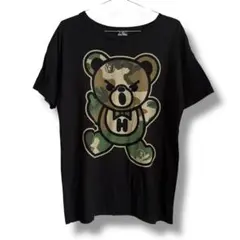 HYSTERIC GLAMOUR ヒスベア 迷彩プリント Tシャツ　人気モデル