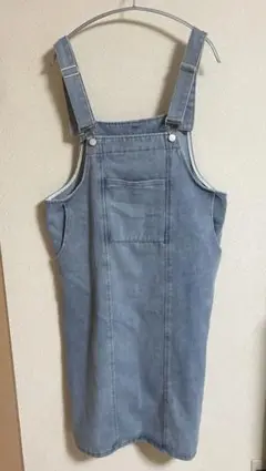 デニム オーバーオール サロペット スカート L