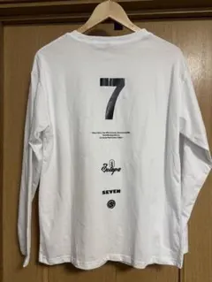 ロンT 白・Lサイズ《No.7》●オーバーサイズ