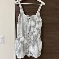 Old Navy ストライプ柄 サロペット　M Petiteのサムネイル