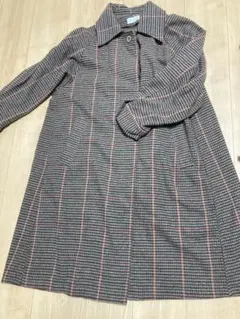 チェック柄コート M