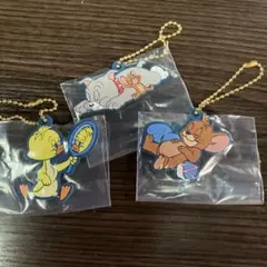 トムとジェリー　一番くじF賞　ラバーチャーム３個セット