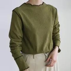 select MOCAバイカラーリンキングトップス