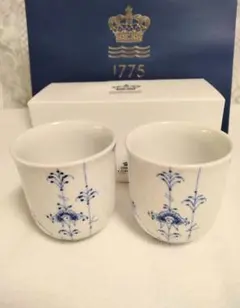 ロイヤルコペンハーゲン ブルーパルメッテ カップ2個セット