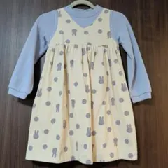 プティマイン　ミッフィー　ワンピース　長袖