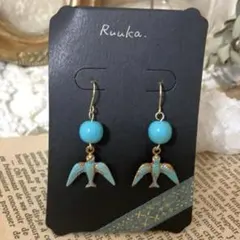 ターコイズ　ピアス　天然石　ヴィンテージ　インディアンジュエリー好きな方