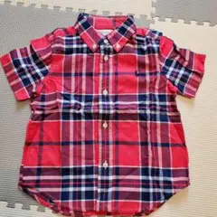 Ralph Lauren 12M 赤・青チェックシャツ