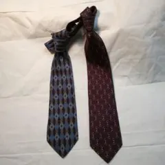 イタリア製　TED LAPIDUS/テッドラピドス　シルクネクタイ　2本セットで