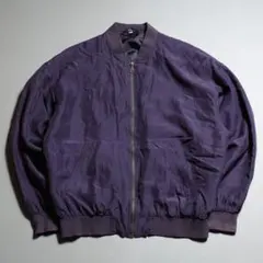 希少◎ 80s~90s Silk 100% Zip Up Blouson