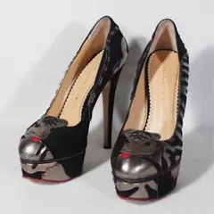 希少 ITALY《Charlotte Olympia》ハイヒール(23.5) 革のサムネイル