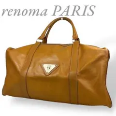 renoma PARIS レノマ パリス ボストンバッグ ロゴプレート 旅行鞄