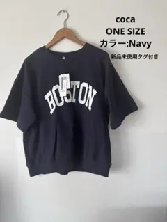 coca 英字ロゴスウェットTシャツ