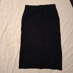 ミラオーウェンニットタイトスカート ブラック