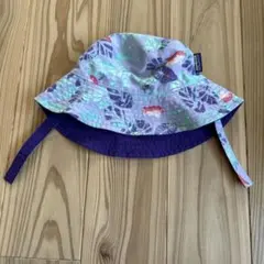 Patagonia 柄 /紫 リバーシブル　夏用ハット