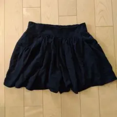 キュロット ウエストゴム 黒 イーハイフン フリーサイズのサムネイル