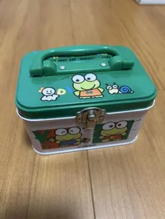 けろけろけろっぴ 小物入れ ボックス ケース 1996年頃の物 状態良好 激レア サンリオ けろけろけろっぴ 小物入れ 持ち手付き 缶 レトロ ボックス