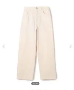 GALERIE VIE カラーデニム ペインターパンツ サイズ32 ライトピンク
