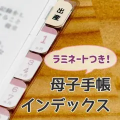 ラミネート付き！母子手帳インデックスシール