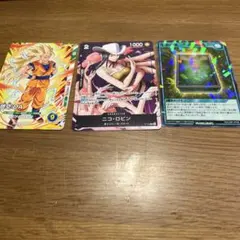 最強ジャンプ2026年1月号ふろく カードゲーム 孫悟空 ニコ・ロビン 生者の書
