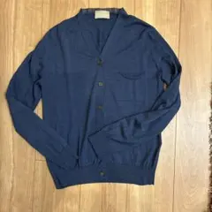 （a.l shop様限定） ネイビー カーディガン ストライプ長袖ニットセーター