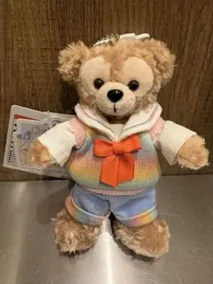 ダッフィーぬいぐるみバッジ　20周年　ハートフェルトレターズオブフレンドシップ