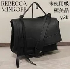 【極美品】レベッカミンコフ レザー 2WAY バッグ 黒 本革 フラップ y2kのサムネイル