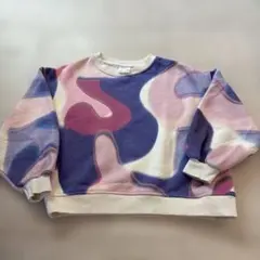 ZARA マーブルピンク トレーナー 8歳（130㎝）