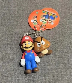 スーパーマリオマスコットフィギュア　マリオ　クリボー　2点セットのサムネイル