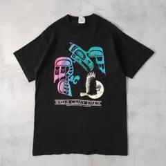90sカナダ製　WELLS GRAY PARK　スーベニアTシャツ　黒　シングルのサムネイル