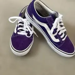 VANS OLD SKOOL パープル スエード スニーカー　24センチのサムネイル