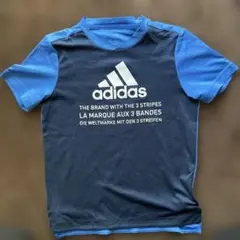 adidas AEROREADY 青黒シャツ 150cm