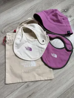 THE NORTH FACE ベビー用スタイ2枚・帽子・巾着セット