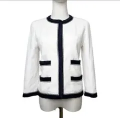 CHANEL シャネル 1994年 ココボタン バイカラーフリルトリムのサムネイル