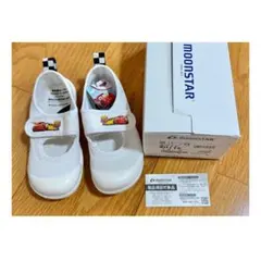 【美品】MOONSTAR カーズ上履き 16cm ホワイト