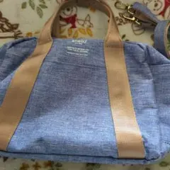 anello デニムブルー ショルダーバッグ