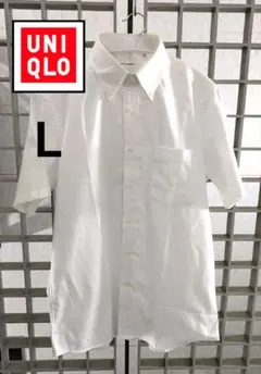 UNIQLO ボタンダウンシャツ 半袖 ホワイト Lのサムネイル