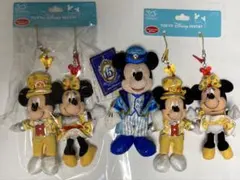 ディズニー ミッキー ミニ－ ぬいぐるみ ストラップ5点セット