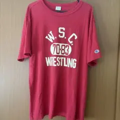 Champion (チャンピオン) 半袖Tシャツ Lサイズ レッド