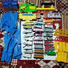 中古プラレールセット まとめ売り車両とレール多数