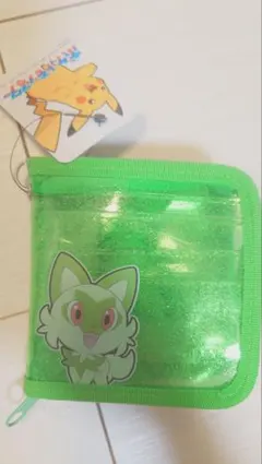 新品☆ポケットモンスター ニャオハ子供用二つ折り財布 ポケモン