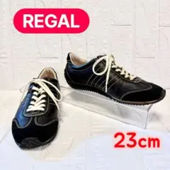 【極美品】REGAL リーガル レザースニーカー BE40 黒 23cmのサムネイル