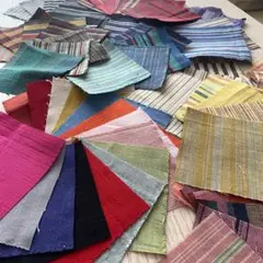 会津木綿/ハギレ布/和布/63枚セット