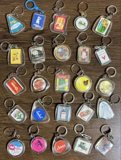 12【25個!】ヴィンテージ フランス フレンチ キーホルダー