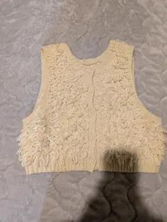 DISCOAT フリンジニットベスト