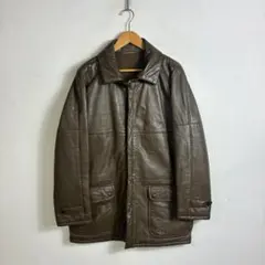 80s 西ドイツ製 ラムレザー ジャケット ジップ ブラウン VINTAGE