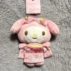 ☆新品未使用 マイメロディ キーホルダー ぬいぐるみ 着物姿