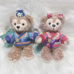 TDS 七夕デイズ2014 ダッフィー＋シェリーメイ ぬいぐるみバッジセット