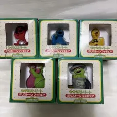 セサミストリート ポリストーンフィギュア 5種セット　90年代　おもちゃ 匿名配送】 セサミストリート フィギュア ポリストーン製 1998年 6体