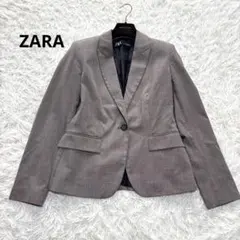 ZARAザラ テーラードジャケット シングル ピークドラペル グレンチェック