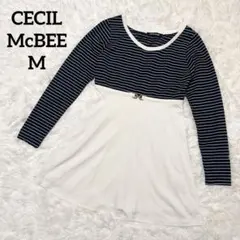 CECIL McBEE セシルマクビー　ワンピース　M ボーダー